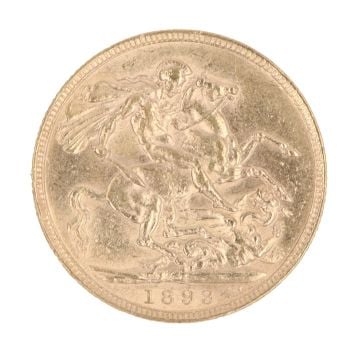 1893 Victoria Full Sovereign Coin