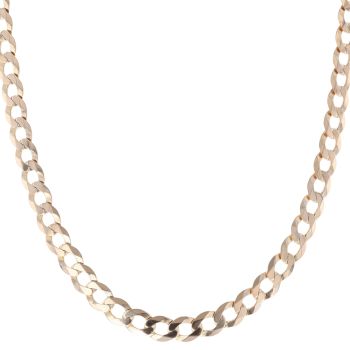 9ct Yellow Gold Curb Chain 20"