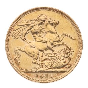 1911 George V Full Sovereign Coin