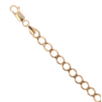 9ct Yellow Gold Curb Bracelet 8.5"