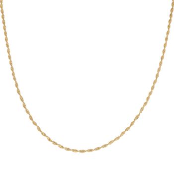 22ct Yellow Gold Twist Box Chain 16"