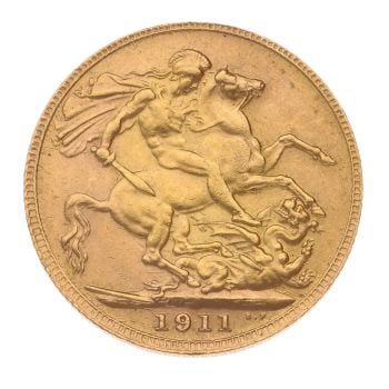 1911 George V Full Sovereign Coin