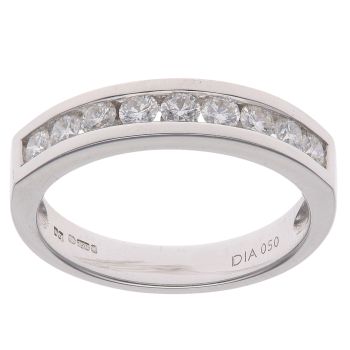 18ct White Gold 0.50ct Brilliant Cut Diamond Eternity Ring