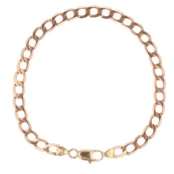 9ct Yellow Gold Curb Bracelet 8.5"