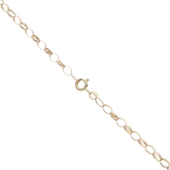 9ct Yellow Gold Multi Gemstone Witch Pendant and Chain 20"