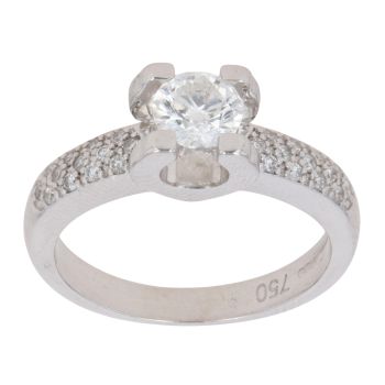 18ct White Gold 0.70ct Brilliant Cut Diamond Solitaire Ring