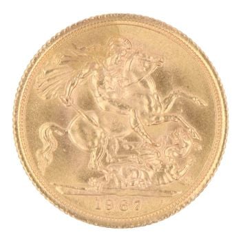 1967 Elizabeth II Full Sovereign Coin