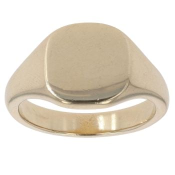 9ct Yellow Gold Patterned Signet Ring