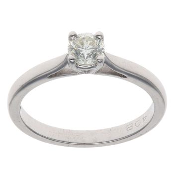 18ct White Gold 0.40ct Brilliant Cut Diamond Solitaire Ring