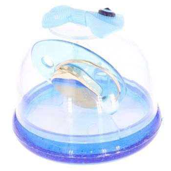 14ct Yellow Gold Blue Baby Dummy