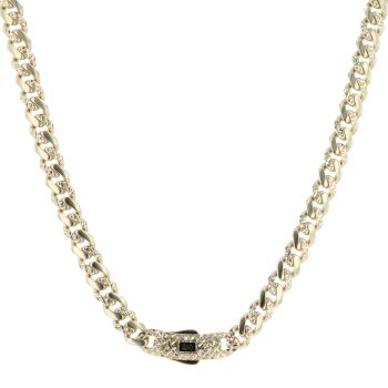 14ct Yellow Gold Monaco Classic Alternate Flex Lock Chain 22"