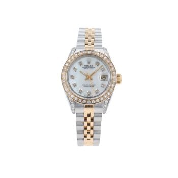 Rolex Custom Datejust Pre Owned Watch Ref 6917