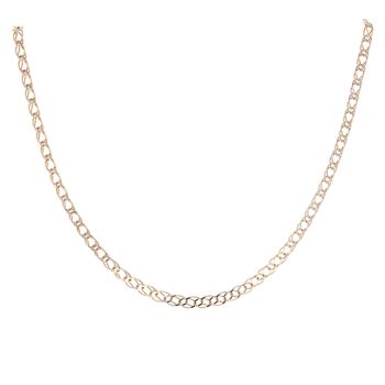 9ct Yellow Gold Double Curb Chain 18"
