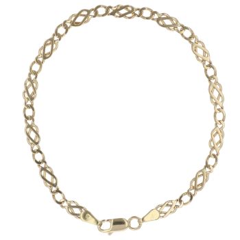 9ct Yellow Gold Celtic Bracelet 7"
