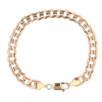 9ct Yellow Gold Curb Bracelet 8"