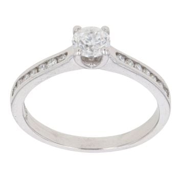 Platinum 0.50ct Brilliant Cut Diamond Solitaire Ring