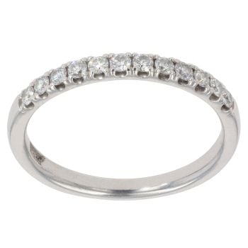 Platinum 0.30ct Brilliant Cut Diamond Half Eternity Ring