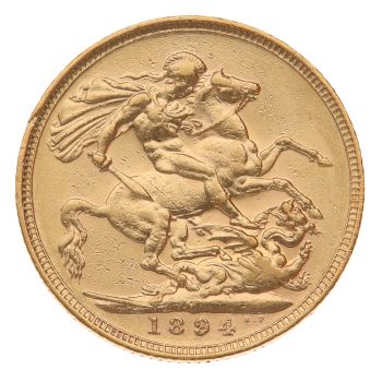 1894 Victoria Old Head Australia Full Sovereign Coin