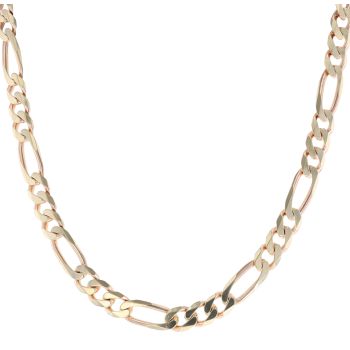 9ct Yellow Gold Figaro Chain 22"