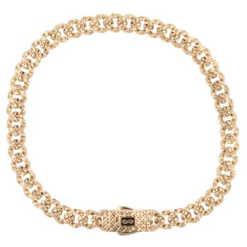 14ct Yellow Gold Monaco Classic Flex Lock Curb Bracelet 8.5"