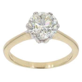 18ct Yellow Gold 2.60ct Brilliant Cut Diamond Solitaire Ring