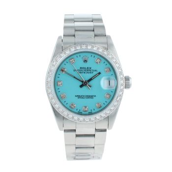 Rolex Custom Datejust Pre Owned Watch Ref 68240