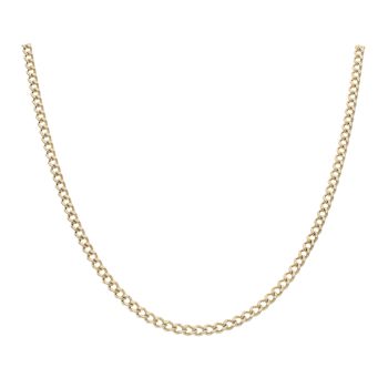 9ct Yellow Gold Curb Chain 20"