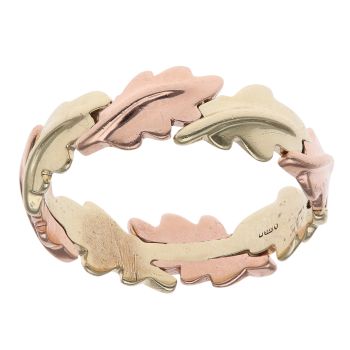 9ct Yellow and Rose Gold Clogau Oak Ring
