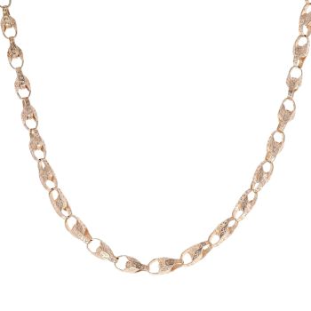 9ct Rose Gold Tulip Chain 20"
