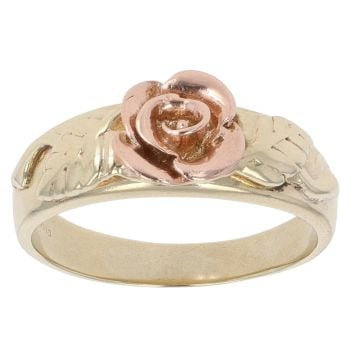 9ct Yellow and Rose Gold Rose Clogau Ring