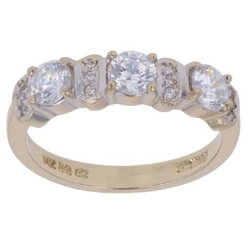 14ct Yellow Gold Cubic Zirconia Fancy Ring