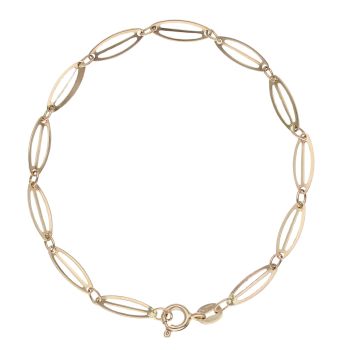 9ct Yellow Gold Fancy Bracelet 7"