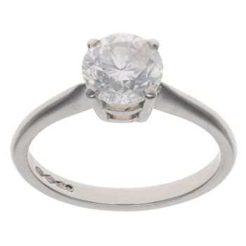 Platinum 1.50ct Brilliant Cut Diamond Solitaire Ring