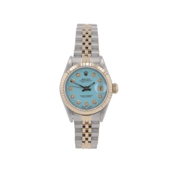 Rolex Custom Datejust Pre Owned Watch Ref 69173