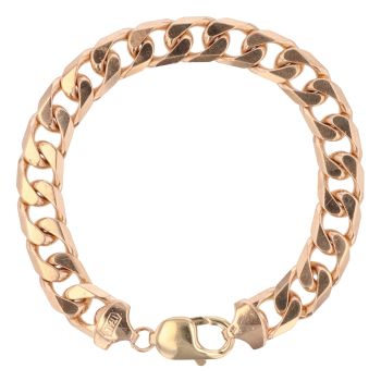 9ct Yellow Gold Curb Bracelet 8"