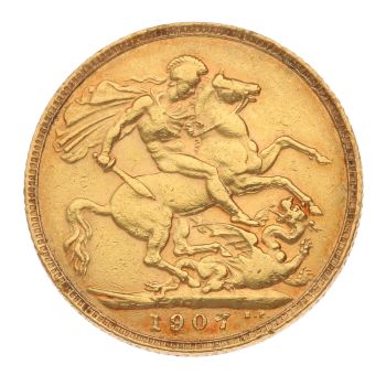 1907 Edward VII Full Sovereign Coin