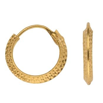 22ct Yellow Gold Huggies Hoop Earrings