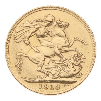 1913 George V Full Sovereign Coin