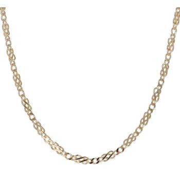 9ct Yellow Gold Fancy Celtic Knot Chain 20"