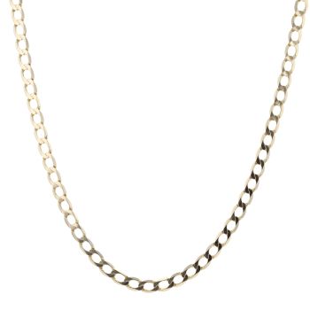 9ct Yellow Gold Curb Chain 22"