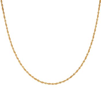 22ct Yellow Gold Twist Chain 20"