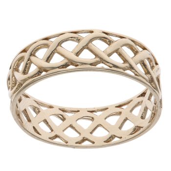 9ct Yellow Gold Open Work Celtic Ring