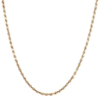 14ct Yellow Gold Rope Chain 18"