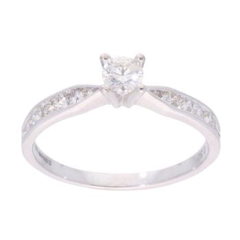9ct White Gold 0.50ct Diamond Solitaire Ring