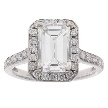 18ct White Gold 3.20ct Diamond Solitaire Ring