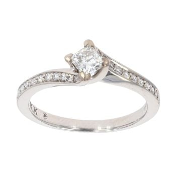18ct White Gold 0.45ct Diamond Solitaire Ring