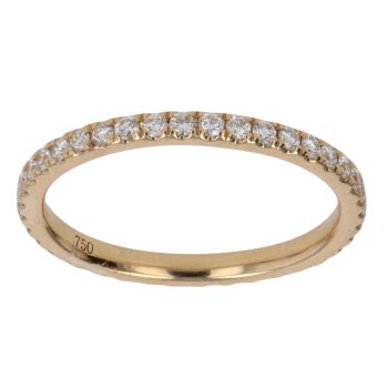 18ct Yellow Gold 0.37ct Brilliant Cut Diamond Full Eternity Ring