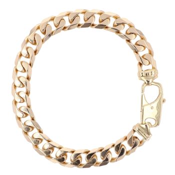 9ct Yellow Gold Curb Bracelet 9.5"