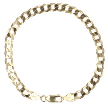 9ct Yellow Gold Curb Bracelet 8.5"