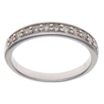 9ct White Gold 0.25ct Brilliant Cut Diamond Eternity Ring